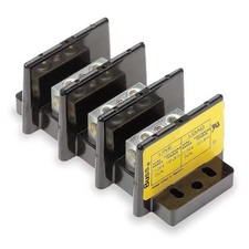 Eaton Bussmann 16023-4 Power Distribution Block, Open, 4 Pole, 310 A Copper,
