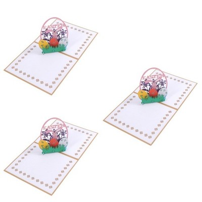  3D Easter Bunny und Eier Blumen Ausschnitt Up Ostern Karten Handgemachte