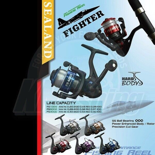 SEALAND MACHINE GUN Mulinello da pesca spinning acqua salata acqua dolce MA...