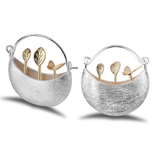 My Little Garden Earrings in Sterling Silver
