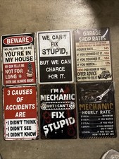 FUNNY HUMOR 8x12 Metal/Tin Signs - 6 Pack - W0111