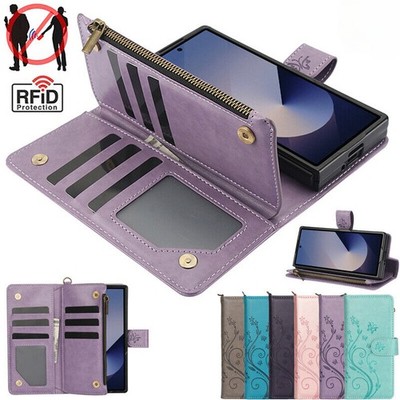Für Samsung Galaxy Z Fold 7 6 5 4 3 5G Wallet Magnet Klappetui Schutzhülle Case