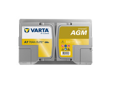 VARTA A7 Silver Dynamic AGM 12V 70Ah 760A Autobatterie inkl. 7,50 € Pfand