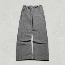 Lee Trousers Womens 6 Medium Natural Straight Leg Cotton Blend Pants, Grey