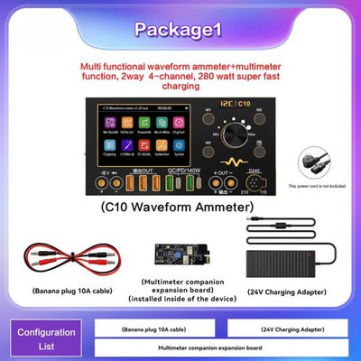 i2C C10 Ultra-high Precision Digital Waveform Ammeter with Charge Detection / V