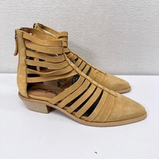 Free People Savannah Zapato Botas Talla US 8 / EUR 38.5 Camel Bronceado Gladiador NUEVO
