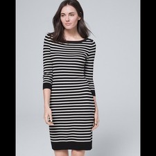 WHBM Stripe Sweater Dress