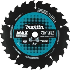 Makita Miter Saw Blade 7 1/2In 25T Carbide Tipped Max Efficiency