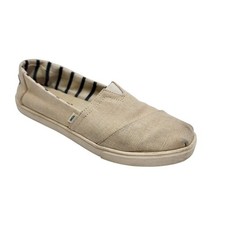 Toms Alpargata Cupsole Natural Heritage Canvas Shoes Women's Size 9.5