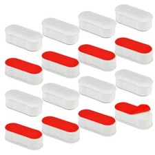 Toilet Seat Bumper Replacement Kit for Bidet with Strong Adhesive 16 Pcs Univ...