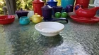 SMALL individual POT PIE BAKER PLATE white fiesta NEW