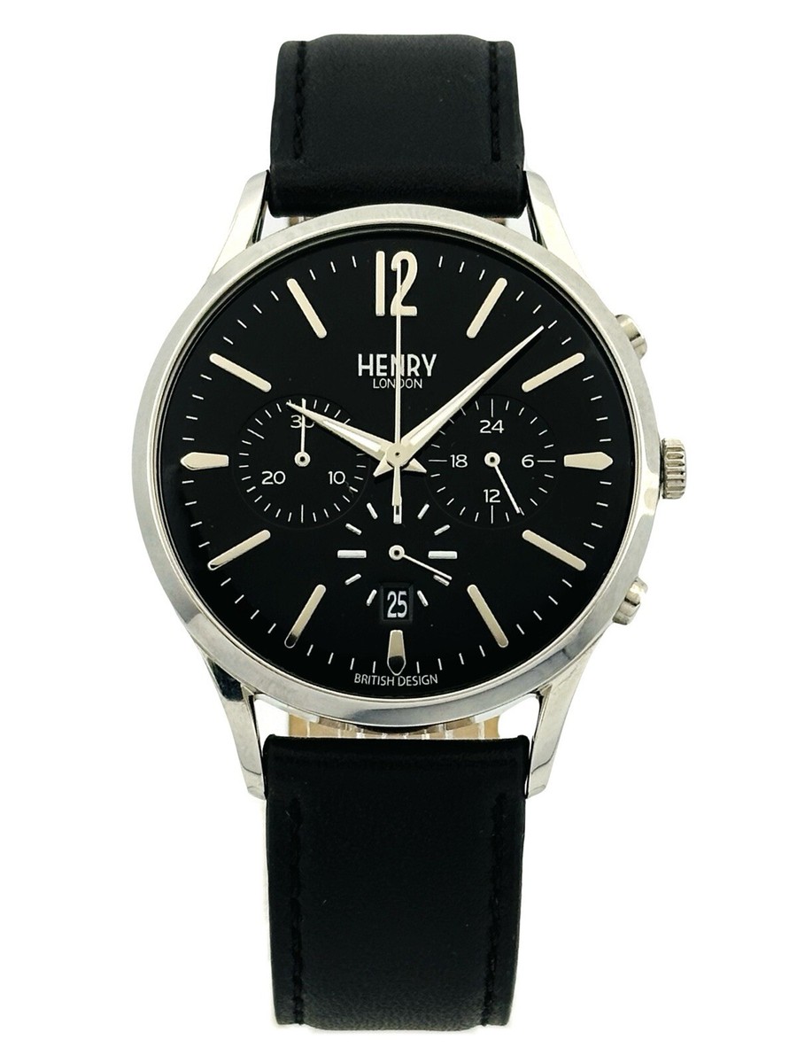 HENRY LONDON HL41.CS.0023 Edgware Chronograph Black Dial & Strap