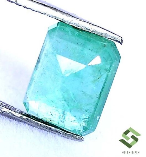 7.50x6 mm Certified Natural Emerald Octagon Cut 1.63 CTS Untreated Loose Gems - Picture 5 of 6