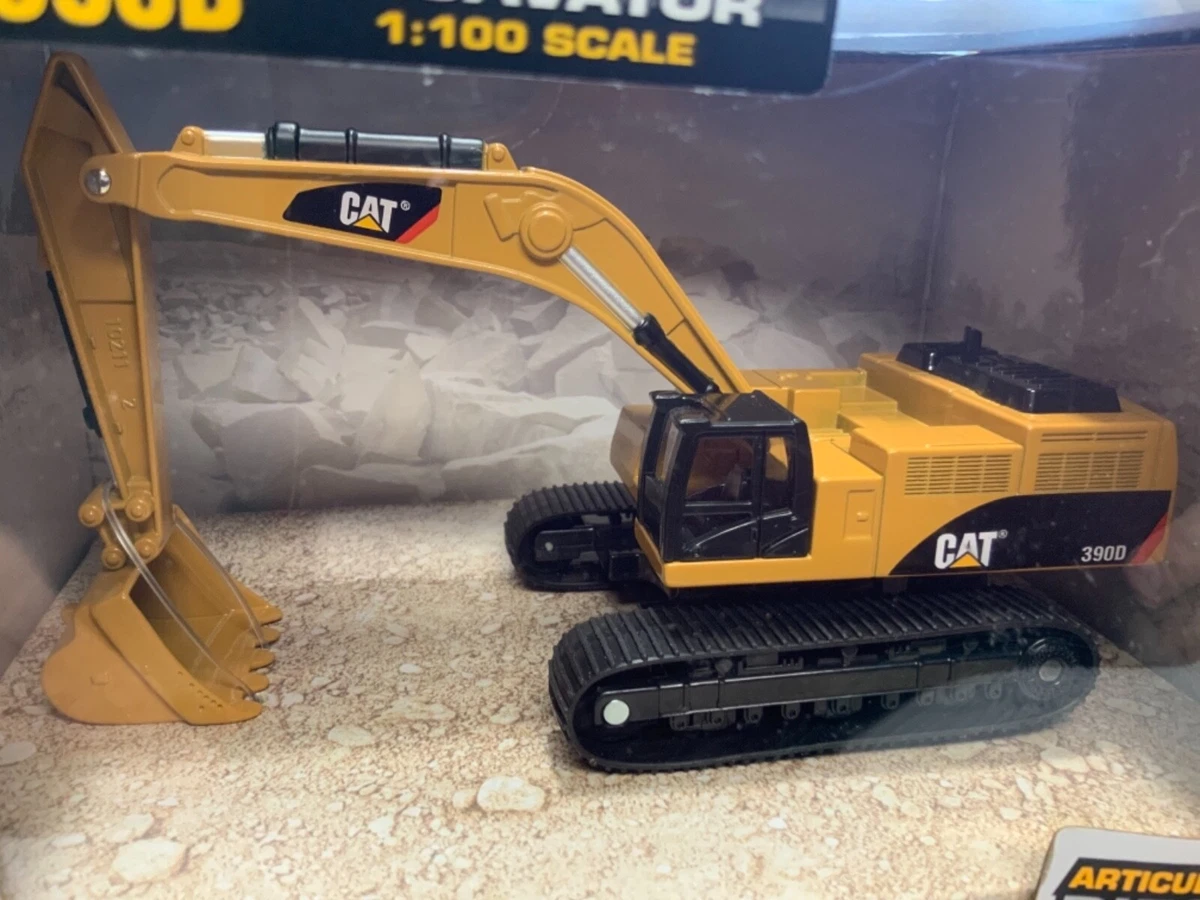 CAT 390D Excavator Metal Machines Diecast 1 100 Scale by Toy State