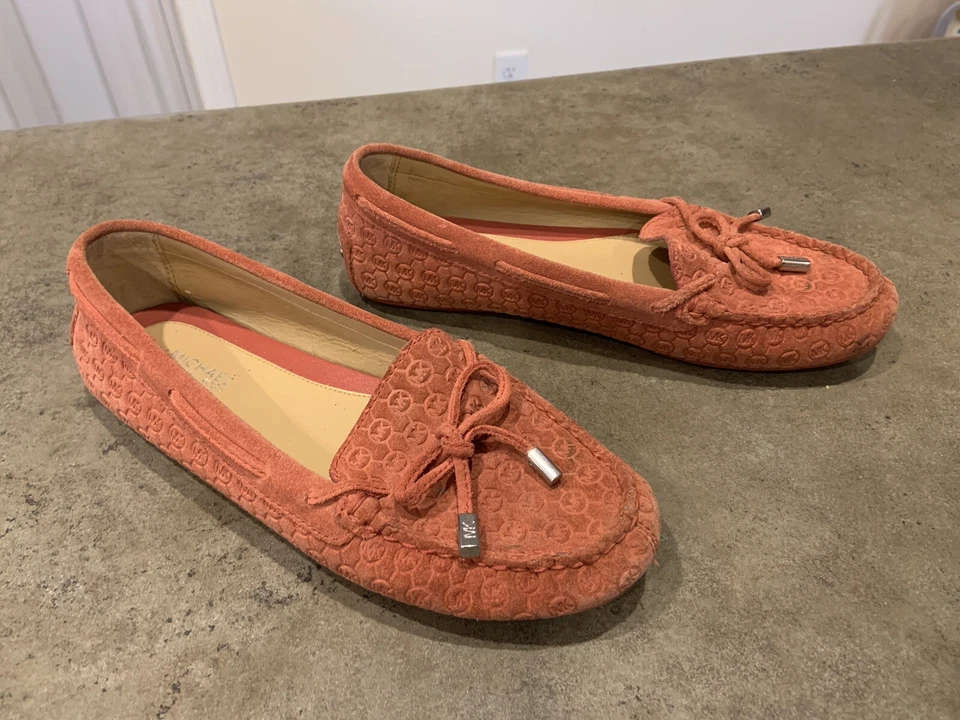 ZAPATOS MICHAEL KORS MARGARITA GAMUZA MOCASINES SIN CORDONES CANELA 6M Mujer’s Foto 3 de 4