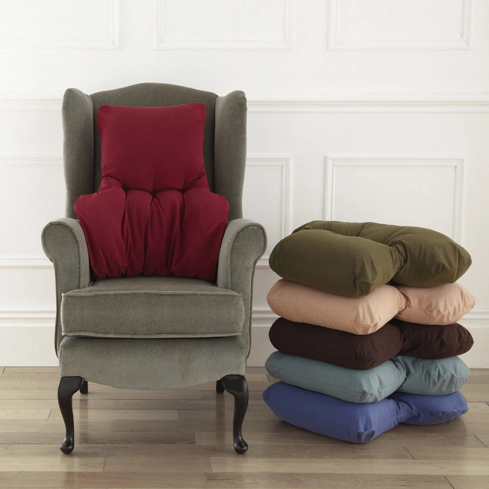 Chair Back Support Cushion Comfortable Lumbar support in a choice of  colours