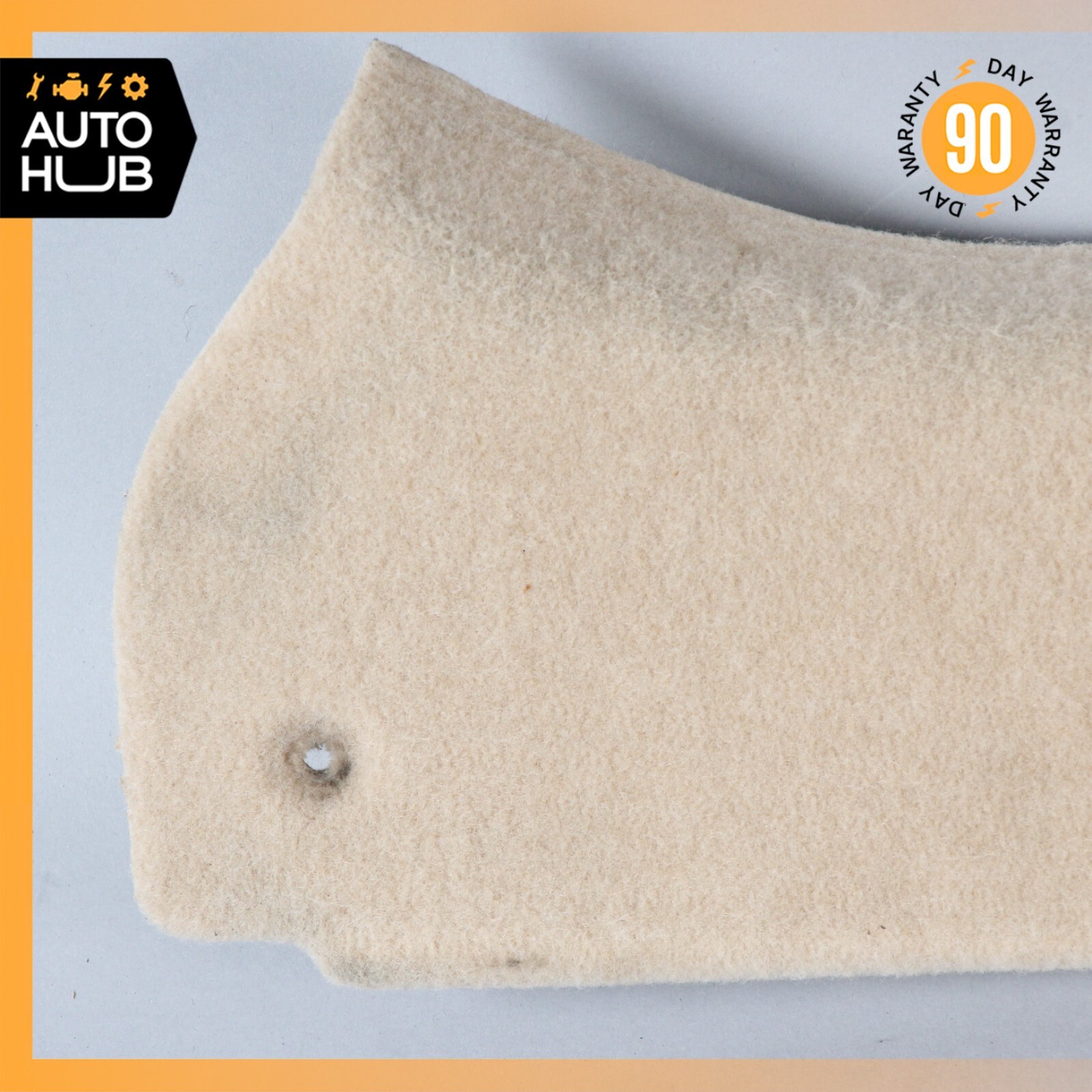 03-13 Maserati Quattroporte S GT S M139 Rear Trunk Latch Carpet Cover Beige OEM