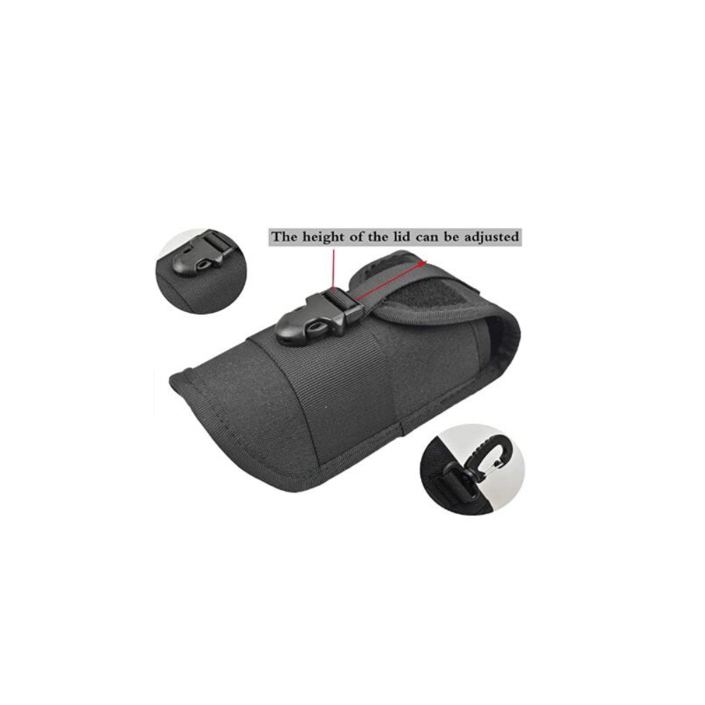 Tactical MOLLE Eyeglasses Bag with Buckle Sunglasses Carry Case Nylon