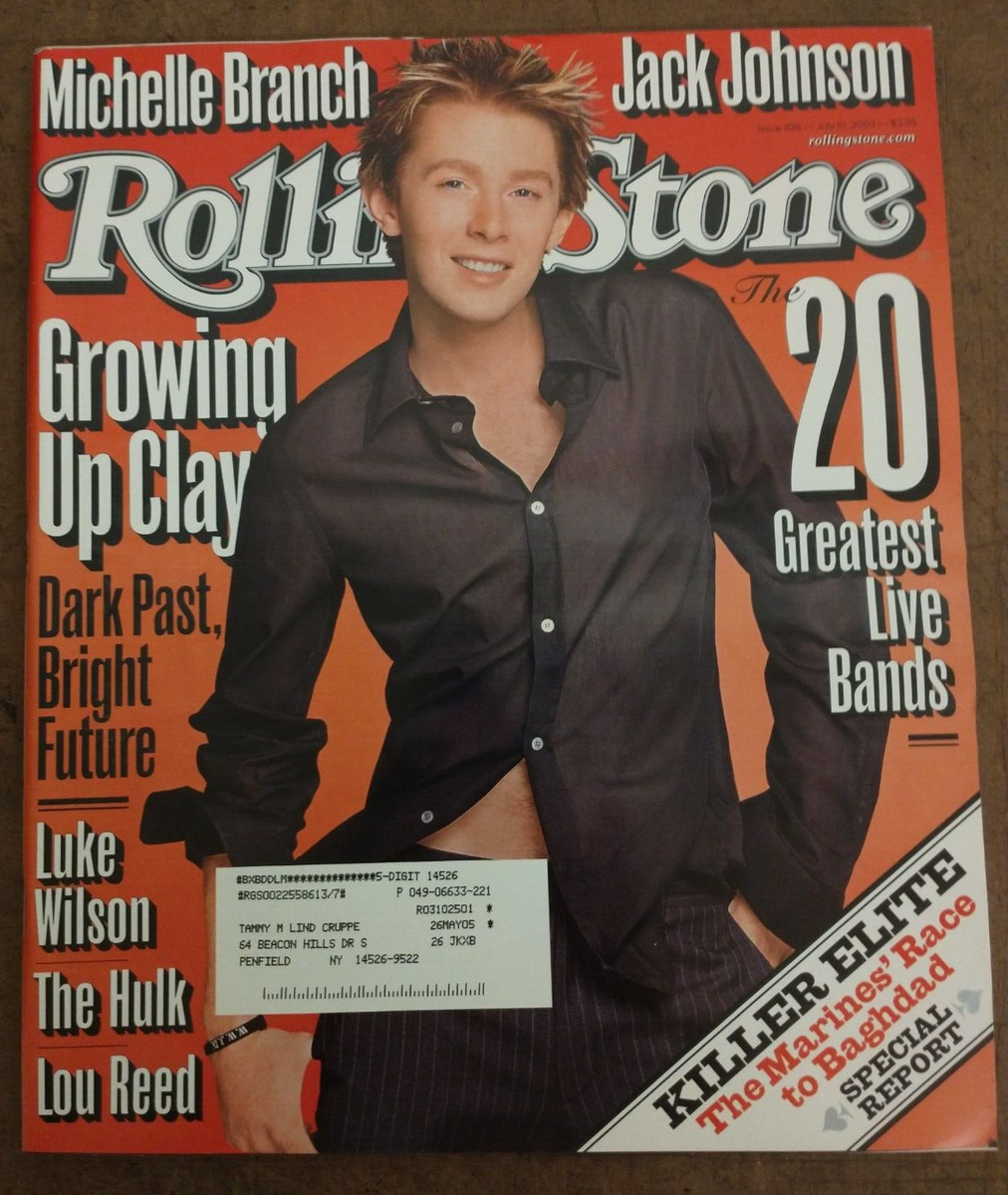 Rolling Stone Magazine - July 10, 2003 - Clay Aiken | eBay
