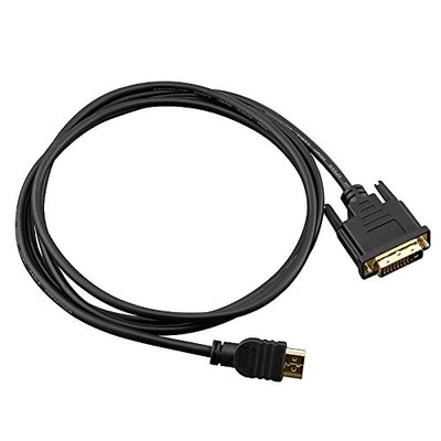 6Ft DVI-D Dual link 24+1 male to HDMI male M/M Cable for PC, Laptop and TV