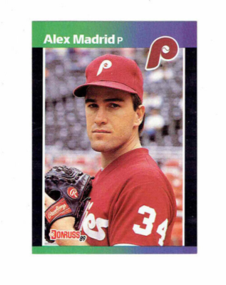 Alex Madrid Philadelphia Phillies Pitcher #604 Donruss 1989