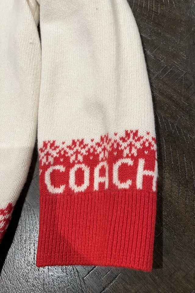 Coach X Peanuts Snoopy Mens/womens Sweater XL Holidays Christmas New No