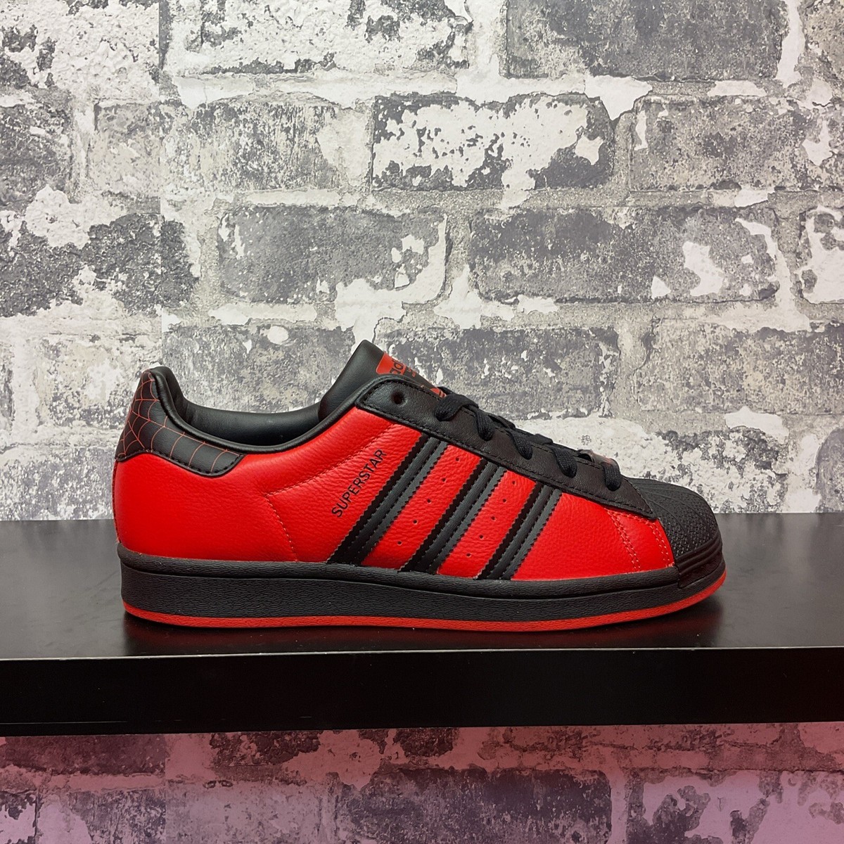Kids Adidas Superstar x Playstation x Spider-Man: Mile Morales Black Red  Size 6 | eBay
