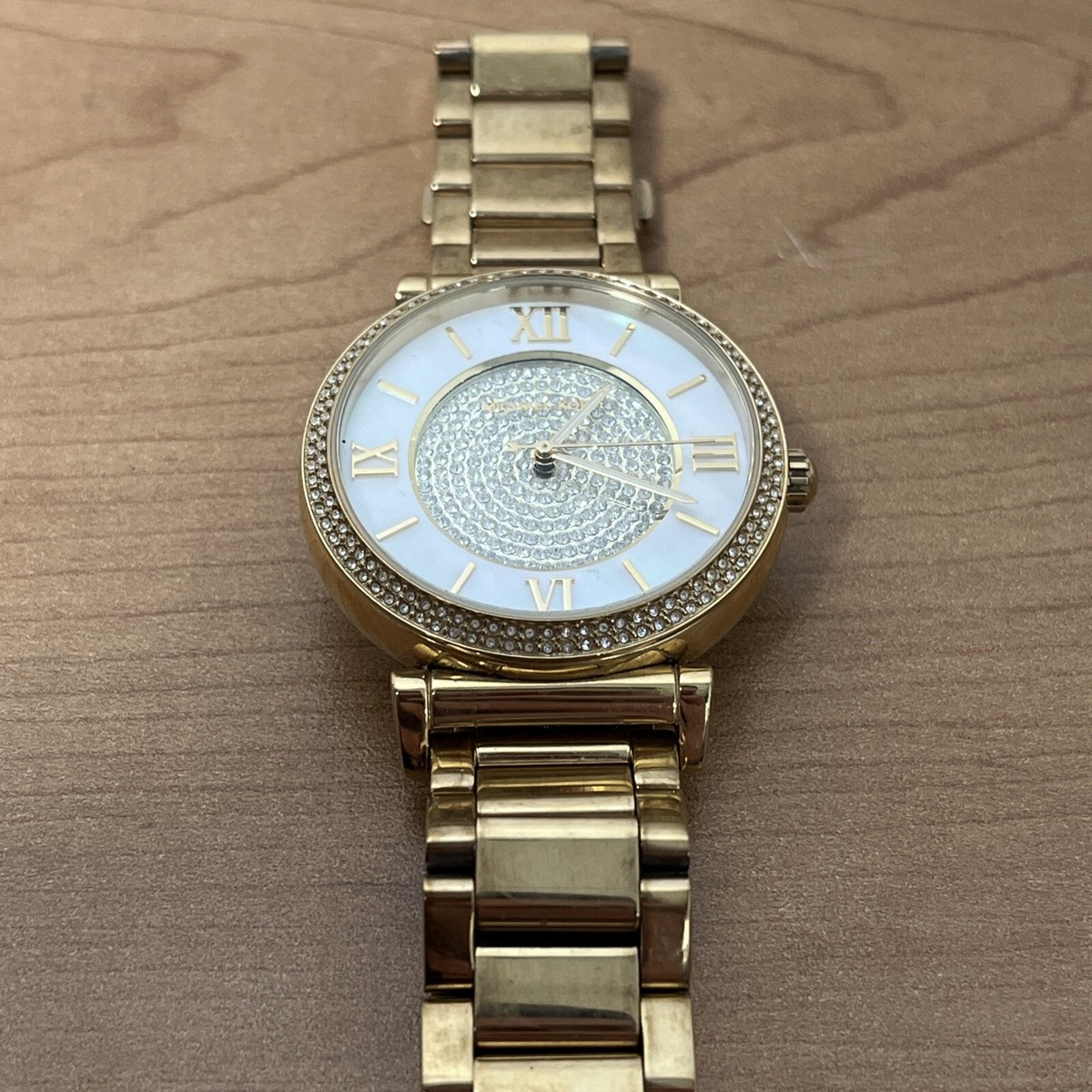 Michael Kors MK3332 Catlin Women’s Watch MK3332 Michael Kors Ladies Catlin Gold Plated Watch - YouTube main image 3
