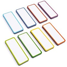 48 Pieces 3.2 x 1.2" - Magnetic Dry Erase 3.2 x 1.2 Inch Colored Border