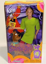 Barbie Ken Scooby Doo Peluda 12" Muñeca y Gran Danés Difuso Perro Mattel Nuevo en Caja