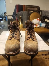 Thorogood Men V-Series Crazy Horse 6" Waterproof Safety Toe Work Boots10.5 Brown