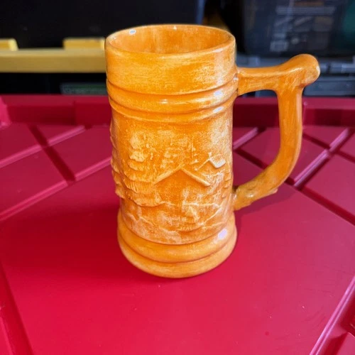 vintage Hull Pottery "Old Tavern" or "Alpine" Beer Stein