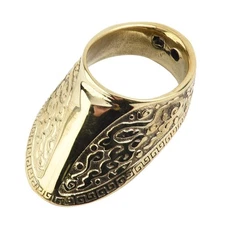 16-23mm Silver Thumb Ring Finger Guard Protector Archery-Bow Hunting Protector