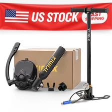 Trimix Mini 0.5L Scuba Diving 10min Lung Tank Snorkeling Mask 3 Stage Hand Pump