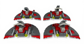 Lego 2013 Star Wars Old Republic Retired Lot of 4 Sith Speeders from Set 75001