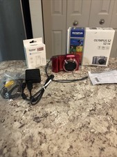 Olympus SZ-14 Compact Camera Red 14MP 24x Zoom 3.0" LCD HDMI Face Detection EUC