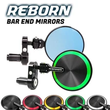 Motorcycle Bar End Mirrors 7/8 REBORN For ZH2 Z125 GTR1400 Z400 Z1000 Z800 Z900