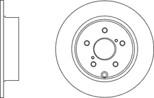 Solid Brake Discs and Pads Rear Proformer PBD8448+PBP7373 fits TOYOTA VERSO
