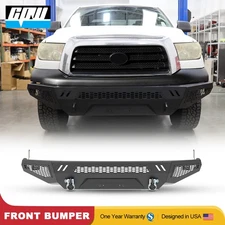 For 2007-2013 Toyota Tundra DIY Mid-Width Steel Front Bumper w/Park Sensor Hole