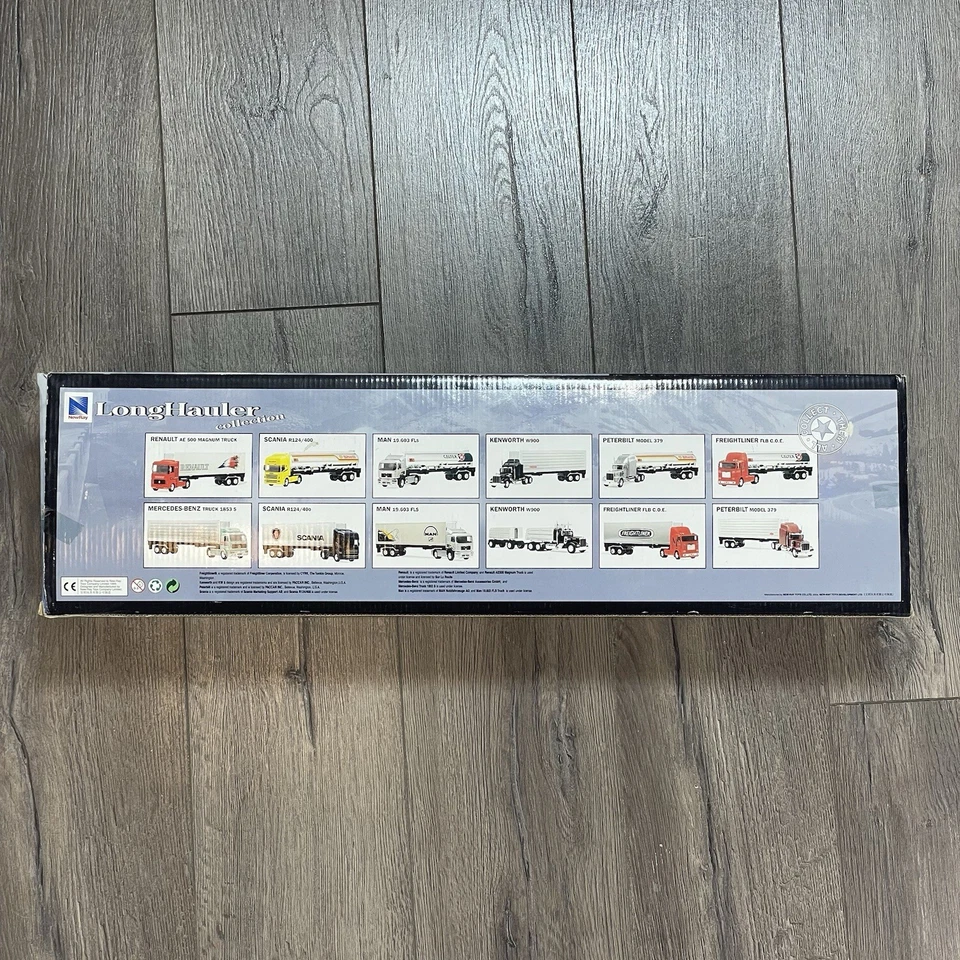 NewRay Peterbilt 379 Livestock Long Hauler 1:32 Die-Cast Semi Truck Model Red - Image 3 of 4