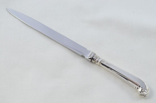 Sheffield Sterling Silver Handled Letter Opener Octagonal Pistol Pattern 1903 - Picture 2 of 6