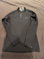 Columbia Black Omni-Heat Heavyweight Quarter Zip Thermal Lined Men's Size Medium