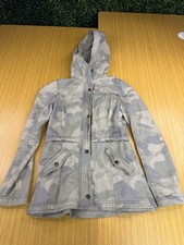 Abercrombie Kids Camo Jacket Hooded Kids Youth Size Large 1892 Patch