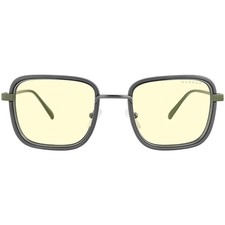 Gunnar Optiks Fallout Vault 33 Gunmetal  Olive Frame Amber Tint Glasses