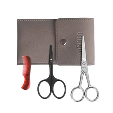 4.5 Inches Beard & Mustache Scissors for Men, Professional Rounded Tip Safety Sh