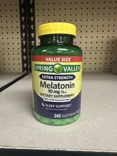 NEW Spring Valley Extra Strength Melatonin Tablets, 10 mg, 240 Ct