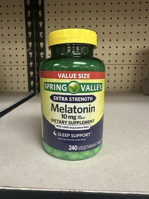 #ad NEW Spring Valley Extra Strength Melatonin Tablets 10 mg 240 Ct $15.99