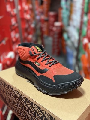 VANS MTE Crosspath Mid Shoe Hiking Sneaker Orange/Black Trail
