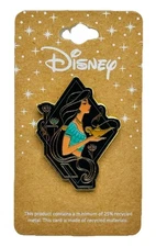 Disney Loungefly Pin 2023 Princess Jasmine Side Profile With Lamp Authentic New