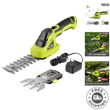 Lightweight 2-in-1 Cordless Grass Shear & Hedge Trimmer for Effortless Gardening